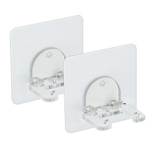 2pcs set KOREA DeHUB Vacuum Pad Razor Holder Sticky Vacuum Pad ABS Punch Razor Shaver Hanger Hook
