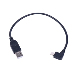 90 Degree Mini USB Data Cable with Standard USB2.0 Input USB to Mini USB Charging Cord for Connecting Cameras 30cm