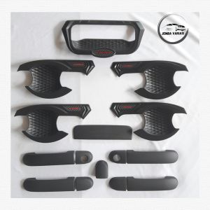 Paket Outer Cover Door Handle Pegangan Pintu Mobil Nissan Livina Lama Tahun 2009 - 2018 Hitam Premium