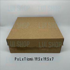 [PER 10 Lembar] DUS NASI 195cm x 195cm R10K KRAFT 350gr & 300gr (MB) Apa Kabar