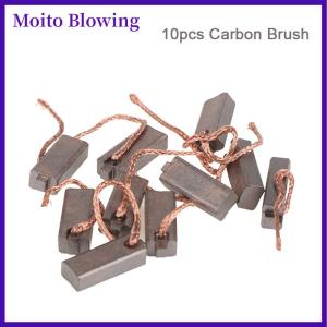 Moito 10pcs 5x7x19mm Electric Generator Carbon Brushes Car Alternator Power Tools Car Regulator Low Copper