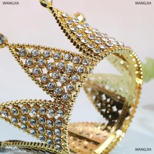 [COD] WANGJIA มงกุฎประดับบนเค้กคริสตัลไข่มุกมงกุฎประดับผมเด็กอุปกรณ์งานเลี้ยงวันเกิด