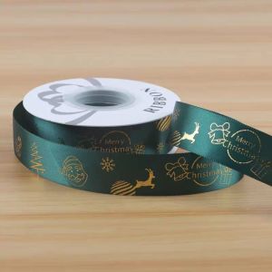 1 ROLL Pita Natal 2 cm dan 25 cm Motif Merry Christmas– Pita Dekorasi Kado Pohon Natal DIY Kerajinan dan Hiasan Pesta PS109