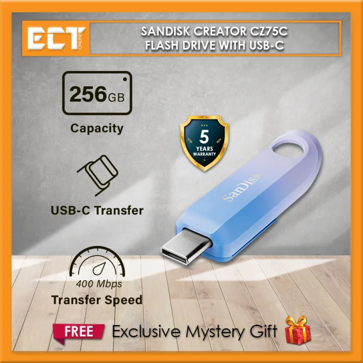 Sandisk Creator CZ75C 256GB/512GB /1TB USB-C Flash Drive
