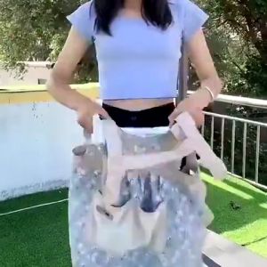 AOR Apron Gaya Pakaian Dapur Poket Wanita Comel Kapas Membakar Pakaian Kerja Dapur Bergaya Tahan Lama