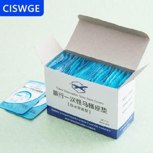 [COD] CISWGE 50 cái dùng một lần du lịch an toàn PE nhựa nhà vệ sinh chỗ ngồi Bìa Mat đệm mat