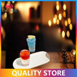 [Eleanor] 4PCS 1:12 Dollhouse Miniature Cocktail Tray Model Beverage Toys DIY Accessories Micro Scene Decoration