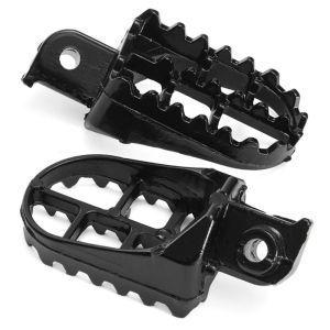 【MONQIQI】2pcs Black Aluminum Foot Pegs Universal Front Foot Pedal Dirt Bike Accessories COD