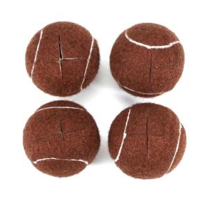 4Pcs Thicken Chair Caps Covers Tennis Balls Shape Furniture Leg Cover Felt Pads for Furniture Legs and Floor Protections