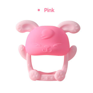 Mamibayi Teether Silicone Rabbit Bayi/Mainan Gigitan Bayi Silikon Teether Kelinci