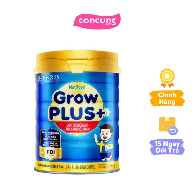 Sữa GrowPLUS+ Xanh 900g cho Bé từ 1 Tuổi – Tăng Cân Phát Triển Toàn Diện