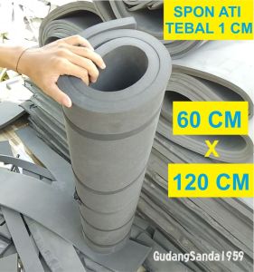 SPON ATI / BUSA ATI / SPON EVA TEBAL 1 CM WARNA UKURAN 60 X 120 CM UNTUK BANTALAN AMPLAS TARGET PANAHAN ALAS MATRAS DAN KERAJINAN PERAHU KARET DLL