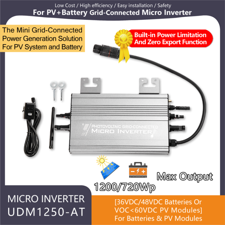 1200W/1000W 4-Mode Micro Inverter (Grid-Tied with Current Limiting ...
