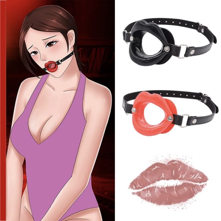 open mouth gag sex toy Juicy Lips Silicone Open Mouth Gag – MS main image 1