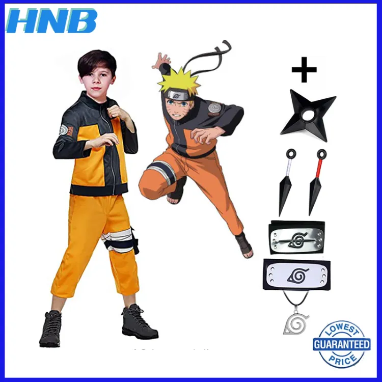 Uzumaki Naruto Cosplay Costume Kids Cosplay Child Halloween