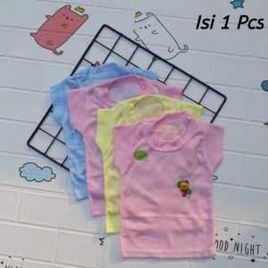 Kaos Oblong Bayi Bordir Polos 3 Pcs / Baju Bayi Murah / Kaos Oblong Anak