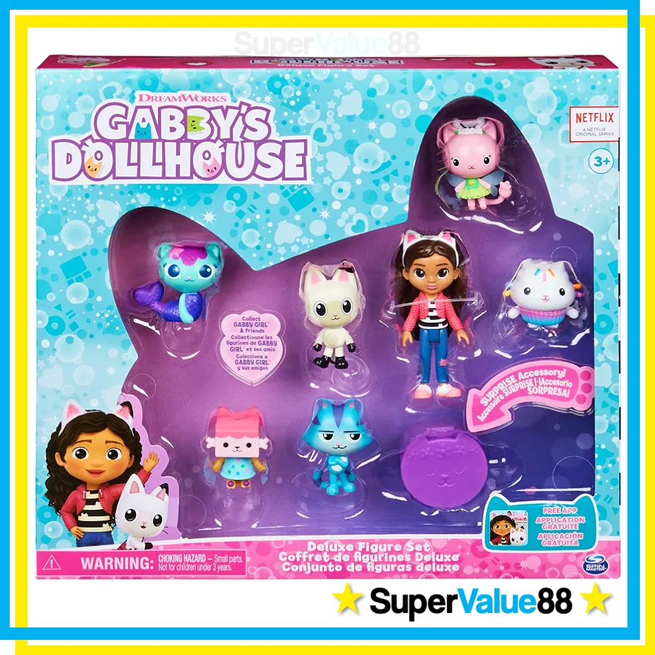 Gabby's Dollhouse – Set Figure Pandy Paws Birthday Con Accessori E Arredi Per Feste - 4