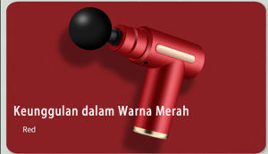 (Pistol pijat otot jaringan dalam) Garansi 1 tahun Relaksasi otot yang dalam komprehensif fascia pistol kecil dan portabel portabel pijat rumah  Alat pijat getar elektrik seluruh badan 4 in 1 / Massage Gun Pistol pijat otot jaringan dalam