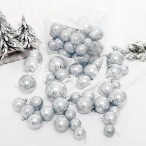 CURRANT Multi Sizes Pearlescent 37 pcs Party Supplies New Year Crafts Navidad Gift DIY Christmas Decor Christmas Balls Tree Pendants Xmas Tree Ornaments