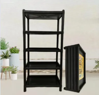 5 Layer Universal Utility Rack Rectangular Shape Sturdy Bathroom Kitchen Living Room Cosmetic Book Shoes Organizer Rack