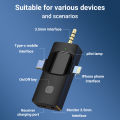 3 IN 1 ไมค์ไลฟ์สด ไมโครโฟนไร้สาย พกพา Wireless Microphone ใช้สําหรับสมาร์ทโฟน ไมค์ไร้สายหนีบเสื้อ K15 ไมค์หนีบปกเสื้อ. 