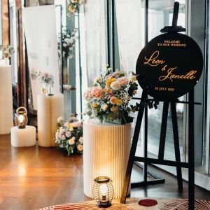 [SG] Personalised Customised 3D Acrylic Pop-Out Sign Wedding Welcome Sign Wall Sign Event Signage