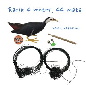 Paket Jontrot kareo ruak ruak sawah ( premium ) plus Racik 4 meter 44 mata bonus kerincing - Decoy Ruak Ruak kareo sawah