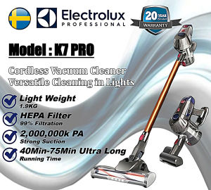 ELECTROLUX Vacuum Cordless Vacuum Cleaner Cordless Vakum Kereta Vaccum Vacum Wireless Dust Mite Brush 吸尘机 K7 Pro