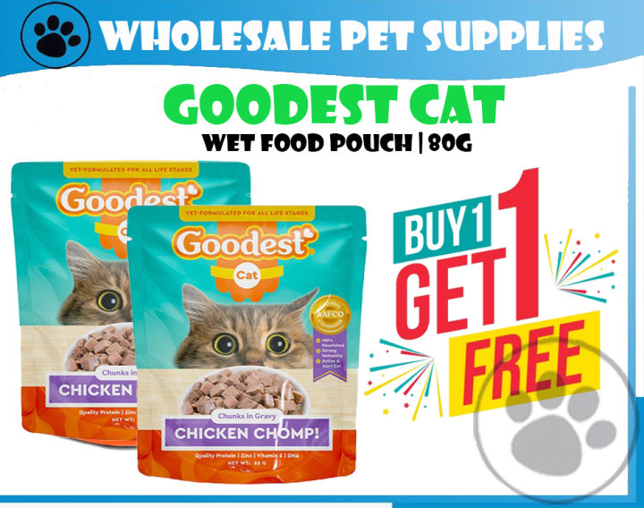 GOODEST CAT Wet Food in Pouch CHICKEN CHOMP 85g (BUY1 GET1