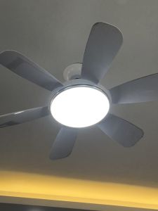 Quạt Trần 6 Cánh Trắng ABS Động Cơ 6 Cấp Độ Gió Có Tặng Kèm Móc Cao Su Treo Quạt  Có Đèn LED Có Điều Từ Xa [Bảo Hành 5 Năm]