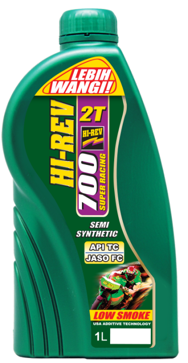 Original Hi-Rev Hirev 2T 700 Wangi 2T 125Z 125ZR 1 Litre 1L Low Smoke Asap Kurang  Semi Synthetic