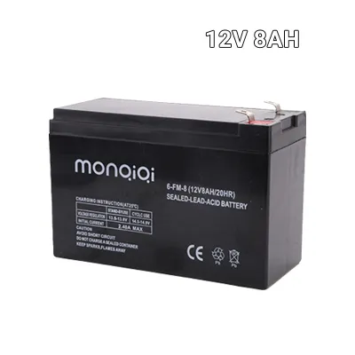 12V 8A 12A Rechargeable Sealed Lead Acid Battery with Long Life for Motor Ebike Power Tools