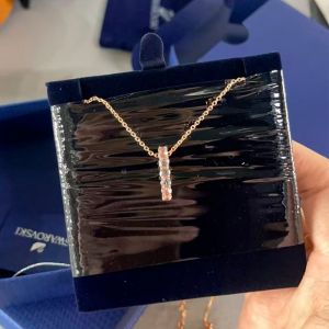 Swarovski83 Hollow Necklace Women Simple Necklace Initial Necklace Swan Gift Necklace Wedding Gift Necklace Women Non-Fade Silver Necklace Christmas Pearl Necklace Jewelry Gift