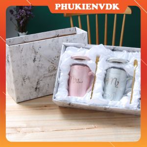Ly cốc sứ Cặp Đôi Mr Mrs quà tặng bạn gái bạn trai người yêu