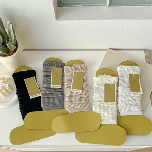 🔥Margotu🔥ถุงเท้ายาวสตรี เก๋ไก๋ กระชับสัดส่วน ถุงเท้าสไตล์เกาหลี สไตล์วิทยาลัย MIU ใหม่ ราคาส่ง