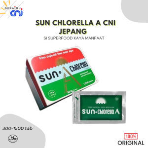 CNI Sun Chlorella A IMPORT Isi 300 Tablet ASLI Dijamin Asli 100%