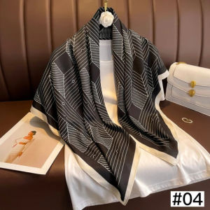 【SHOPLUS】Silk Scarf For Women Branded Women Scarf Shawl Hijab Women Bandanna Foulard Muffler Wrap ES616