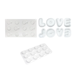 Elegant Silicone Mousse Cake Bakng Molds for Valentines Day Chocolate and Candy Creation Easy to Use and Clean Mould