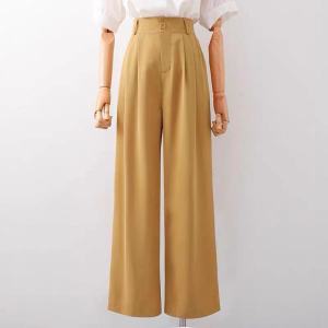 เวอร์ชั่นเกาหลีใหม่ผยางยืดหลวมและบางทุกการแข่งขันกางเกงขาก างเกงแฟชั่นกางเกงผู้หญิงทรงเกาหลีขากว้าง