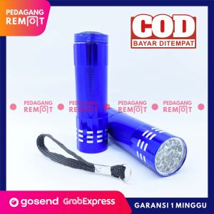 Lampu Senter Camping Kecil Mini Portable dengan 9 LED Putih / Mini Portable Flashlight