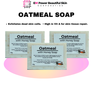EM Power Beautiful Skin Oatmeal with Honey Soap 90g and 135g