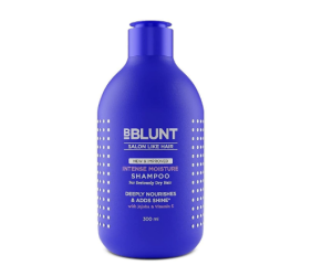 BBLUNT Intense Moisture Shampoo with Jojoba and Vitamin E for Dry & Frizzy Hair - 300 ml