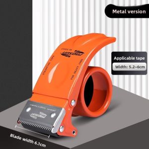 WAPKTY Metal Structure Packaging Tape Dispenser Handheld Automatic Sealing Tape Holder Durable Tape Cutter Box Sealing