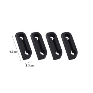 MAKERVY 4pcs Silicone Car Door Lock Sound Deadener Buffer Shock Absorber Soundproofing Car Door Lock Protector Pad  Seal Autos Door Noise Reduction Cushioning Covers for Quieter Closing