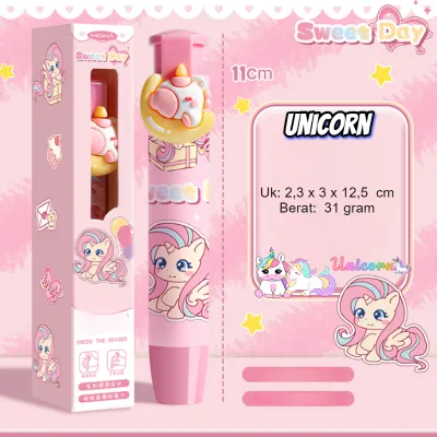 PENGHAPUS MEKANIK 3D BENTUK CAPYBARA UNICORN PANDA DLLL KAWAII