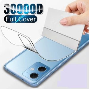 REDMI 12 REDMI NOTE 12 PRO 4G REDMI NOTE 12 PRO 5G ANTI GORES BELAKANG CLEAR BENING PLASTIK HYDROGEL SKIN GARSKIN ANTI JAMUR