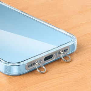 New 0.4MM Ultra-thin Stainless Steel Tether Patch Replacement Phone Straps Gasket Sturdy Cellphone Upgrade Dual Ears Anti-lost Anti-theft Safety Metal Connect Piece