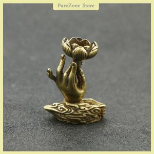 [PureZone] ธูปทองเหลืองแบบไหลย้อนกลับสำหรับพระพุทธเจ้าเครื่องหอมธูปทองเหลืองเครื่องหอมสำหรับพิธีชงชาของตกแต่งโต๊ะน้ำชา