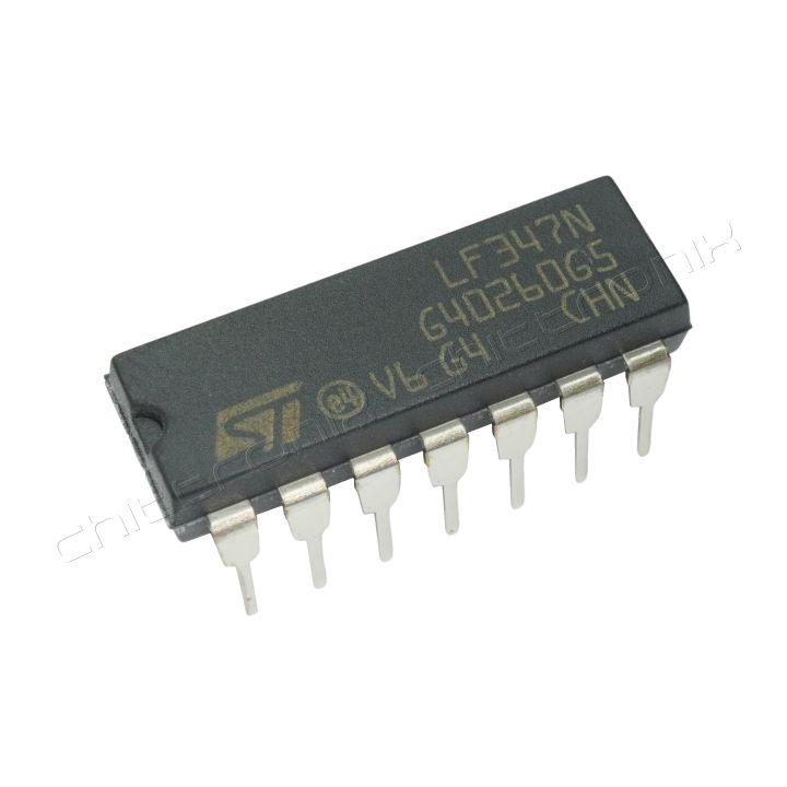 Operationsverstärker, 4-fach, 1.1 V/µs, 2 MHz, SO-14 Operationsverstärker, 4-fach, 1.1 V/µs, 2 MHz, SO-14