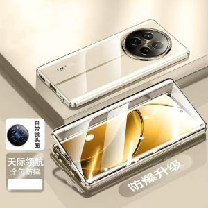 360 Full Case For Realme 13 Pro Plus Case For Realme 13Pro + 5G Double Sided  Adsorption Metal Tempering Glass Cover